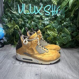 VNDS Nike Air Max 90 Sneakerboot Wheat 2015 Men’s Size 9  684714-700